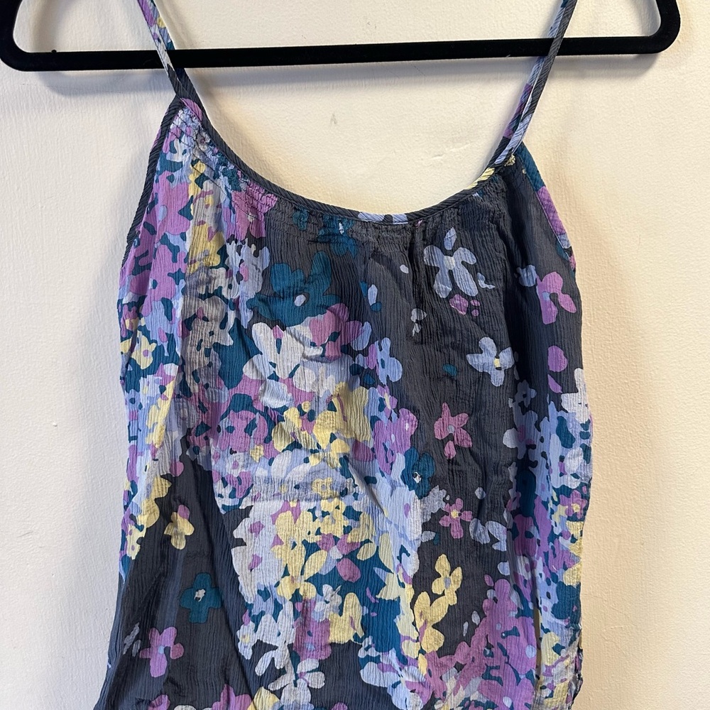 Floral Women's Tank Top - Purple